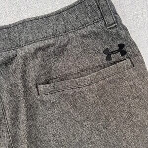 Under Armour Match Play Golf Shorts Men 34 Gray HeatGear Golfcore Preppy Tech